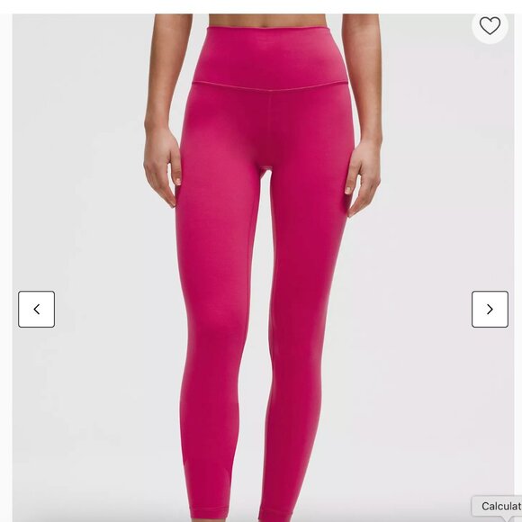 lululemon Align™ High-Rise Pant 25" color: Raspberry Coulis Size 2 - Picture 3 of 8